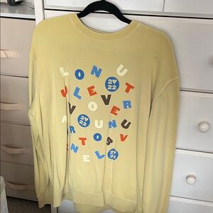 Harry Styles Love on Tour Yellow sweatshirt